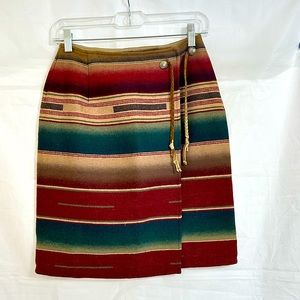 Ralph Lauren Women’s Rustic Wrap Mini Skirt Sz. 4